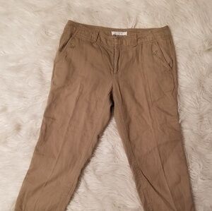 LOFT soft khaki capri size‎ 6